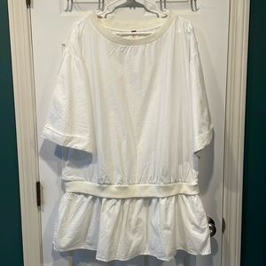 NWOT Free People Astrid optic white shirt dress